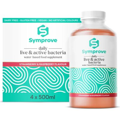 Symprove Strawberry & Raspberry Probiotic Drink - Gut Health Support Symprove Strawberry & Raspberry Probiotic Drink - Gut Health Support