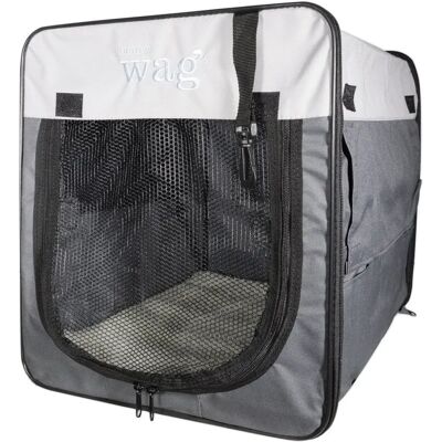 Henry Wag Folding Fabric Travel Dog Crate - Medium Henry Wag Folding Fabric Travel Dog Crate - Medium