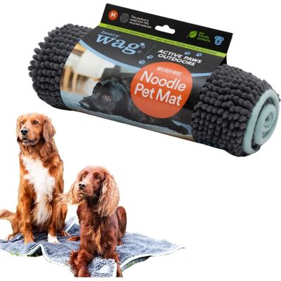 Henry Wag Microfibre Noodle Pet Mat - Grey Medium - Pet Mat Henry Wag Microfibre Noodle Pet Mat - Grey Medium - Pet Mat