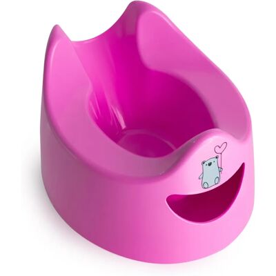 Pourty Pink Potty - Comfortable, Spill-Free Design Pourty Pink Potty - Comfortable, Spill-Free Design