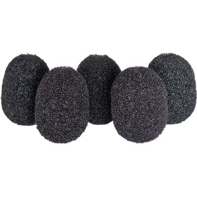 Rycote Lavalier Foam Windschutz - 5-pack, Musta Rycote Lavalier Foam Windschutz - 5-pack, Musta