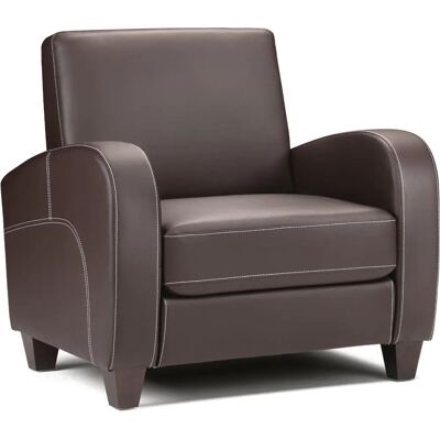 Fauteuil en Cuir Synthétique Chestnut de Julian Bowen - Fauteuil Fauteuil en Cuir Synthétique Chestnut de Julian Bowen - Fauteuil