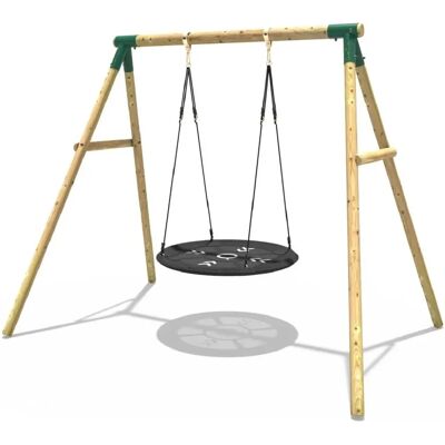Rebo - Wooden Garden Swing Set - Mercury Green - Swing Set Rebo - Wooden Garden Swing Set - Mercury Green - Swing Set