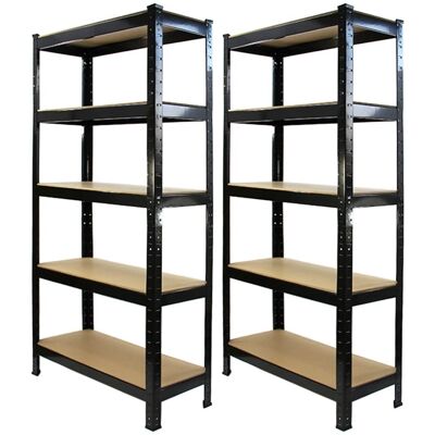 Monster Racking Heavy Duty Shelving - 75cm Steel Units - Black/Blue Monster Racking Heavy Duty Shelving - 75cm Steel Units - Black/Blue