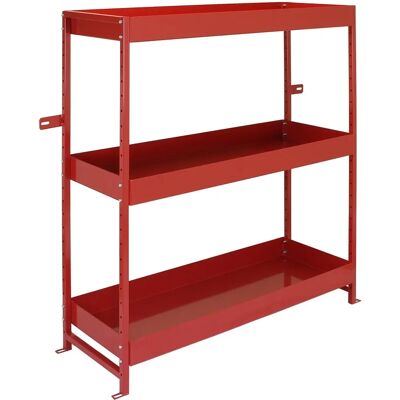 Monster Cable Volcano Storage Shelves - Heavy Duty Metal Van Rack - Red Monster Cable Volcano Storage Shelves - Heavy Duty Metal Van Rack - Red