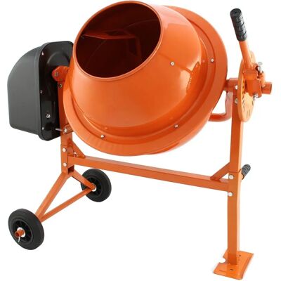 T-mech Elektrischer Betonmischer - 70 Liter, Orange T-mech Elektrischer Betonmischer - 70 Liter, Orange