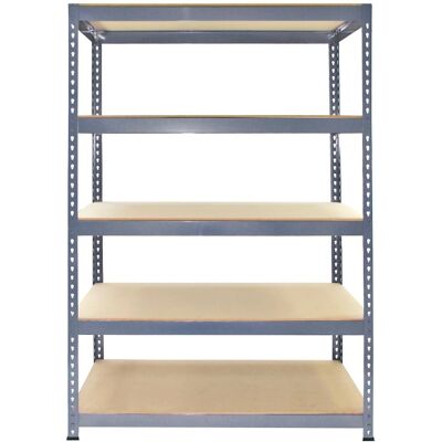 Harmaat metalliset Q-Rax hyllyt - 3 x 5 tasoa 90x50x180cm Harmaat metalliset Q-Rax hyllyt - 3 x 5 tasoa 90x50x180cm
