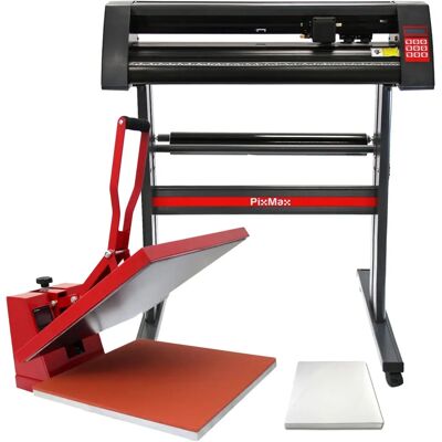 Presse à chaud PixMax 50cm, Coupe-vinyle Varié - Ensemble Presse et Coupe-vinyle - Publicité Presse à chaud PixMax 50cm, Coupe-vinyle Varié - Ensemble Presse et Coupe-vinyle - Publicité