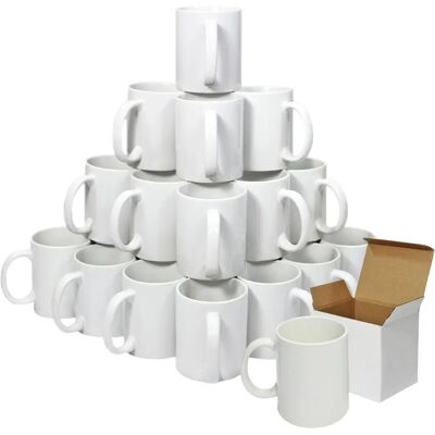 PixMax 72 Weiße 11oz Sublimationsbecher - Hochwertige Keramik PixMax 72 Weiße 11oz Sublimationsbecher - Hochwertige Keramik