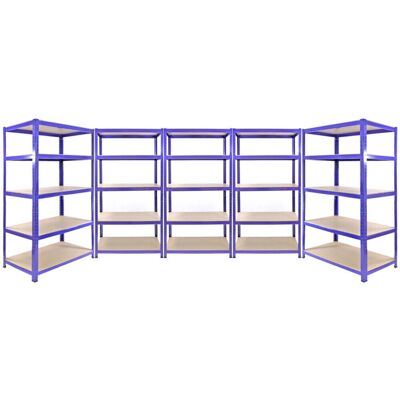 Monster Q-Rax Blue Storage Shelves - 5 Tier Storage Unit Monster Q-Rax Blue Storage Shelves - 5 Tier Storage Unit