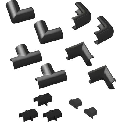 D-LINE Zubehörset 20x10 Schwarz - Zubehörset für dekoratives Dachrinnensystem D-LINE Zubehörset 20x10 Schwarz - Zubehörset für dekoratives Dachrinnensystem