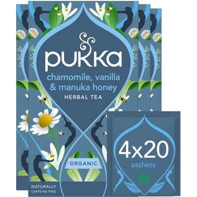 Pukka Organic Chamomile Vanilla Manuka Honey Tea - 20 Bags Pukka Organic Chamomile Vanilla Manuka Honey Tea - 20 Bags
