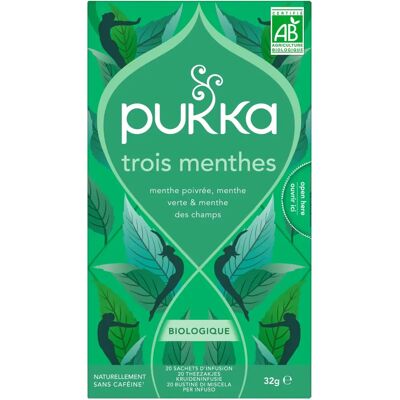 Thé aux Herbes Bio Pukka - Trois Menthes - Publicité Thé aux Herbes Bio Pukka - Trois Menthes - Publicité