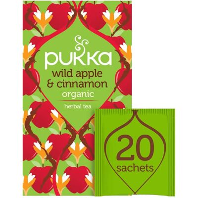 Thé pomme cannelle gingembre sauvage Pukka - Publicité Thé pomme cannelle gingembre sauvage Pukka - Publicité
