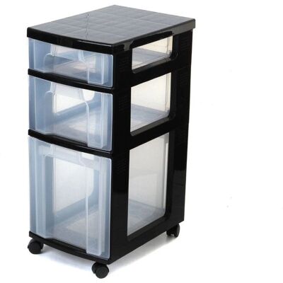 Really Useful Aufbewahrungsbox - Transparent, schwarz - 30,0 x 42,0 x 69,0 cm - Aufbewahrungsbox Really Useful Aufbewahrungsbox - Transparent, schwarz - 30,0 x 42,0 x 69,0 cm - Aufbewahrungsbox