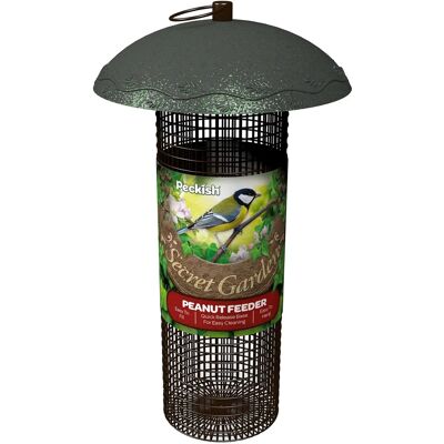 Peckish Secret Garden Peanut Bird Feeder - Grey Peckish Secret Garden Peanut Bird Feeder - Grey
