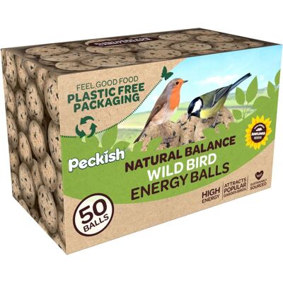 Peckish Natural Balance Energy Balls - Bird Food - 50 Balls Peckish Natural Balance Energy Balls - Bird Food - 50 Balls