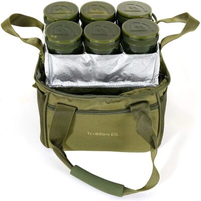 Trakker Bait Bag - Durable Fishing Storage with 6 Jars Trakker Bait Bag - Durable Fishing Storage with 6 Jars