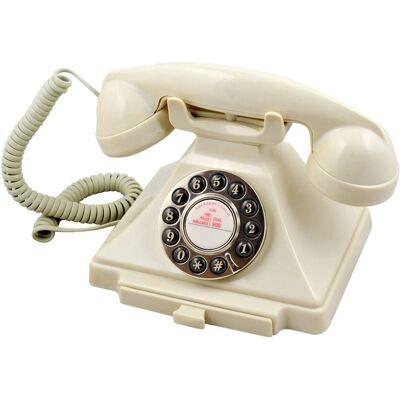 GPO Carrington Ivoor Drukknop Telefoon - Retro Stijl GPO Carrington Ivoor Drukknop Telefoon - Retro Stijl