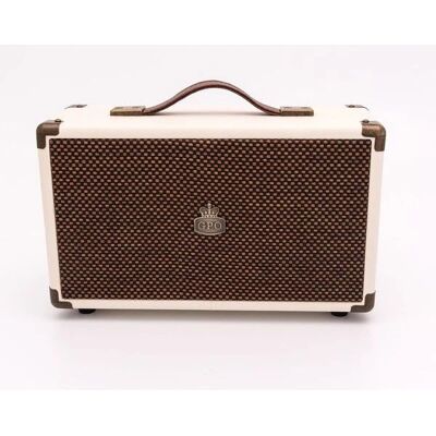 GPO Westwood Crème Bluetooth Speakers - 25W, Vintage Compact Design GPO Westwood Crème Bluetooth Speakers - 25W, Vintage Compact Design