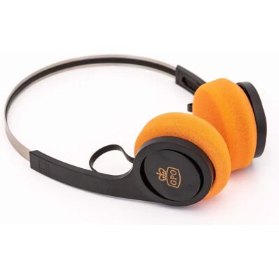 GPO HW-BTH Casque Bluetooth - Sur l'oreille, Noir/Orange GPO HW-BTH Casque Bluetooth - Sur l'oreille, Noir/Orange