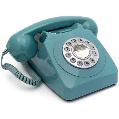 GPO Retro GPO746DPBBL 746 Asztali Nyomógombos Telefon - Kék GPO Retro GPO746DPBBL 746 Asztali Nyomógombos Telefon - Kék