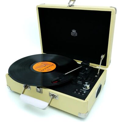 GPO Attache Citron Skivspelare - Retro Koffert Vinylspelare GPO Attache Citron Skivspelare - Retro Koffert Vinylspelare