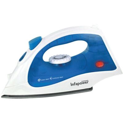 Infapower X601 Spray/Steam/Dry Iron 1400W 2 Heat Settings Teflon Coated Soleplate Infapower X601 Spray/Steam/Dry Iron 1400W 2 Heat Settings Teflon Coated Soleplate