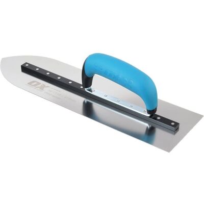Cazzuola para pisos pontiaguda OX - 400 mm - Aço inoxidável Cazzuola para pisos pontiaguda OX - 400 mm - Aço inoxidável