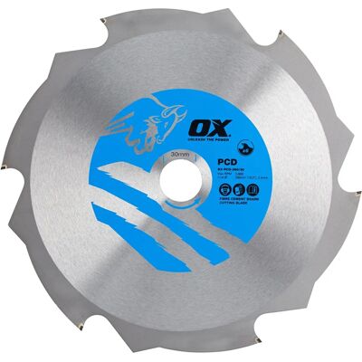 OX 190mm x 30mm PCD Lama Circolare per Fibrocemento - Lama Circolare OX 190mm x 30mm PCD Lama Circolare per Fibrocemento - Lama Circolare