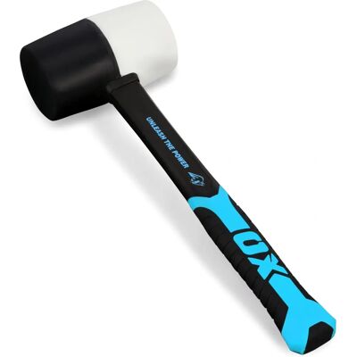 OX TOOLS Martelo de borracha com cabo de fibra de vidro - Martelo de borracha OX TOOLS Martelo de borracha com cabo de fibra de vidro - Martelo de borracha