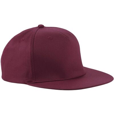 Beechfield B610 Casquette Rapper Snapback 5 Panneaux - bordeaux - Publicité Beechfield B610 Casquette Rapper Snapback 5 Panneaux - bordeaux - Publicité