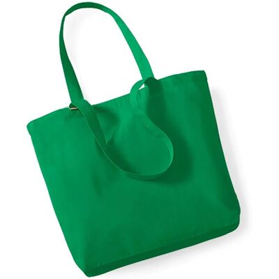Sac de shopping en coton biologique Westford Mill - Vert - Publicité Sac de shopping en coton biologique Westford Mill - Vert - Publicité