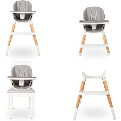 Red Kite Feed Me Combi 4-in-1 Highchair - White/Grey Red Kite Feed Me Combi 4-in-1 Highchair - White/Grey