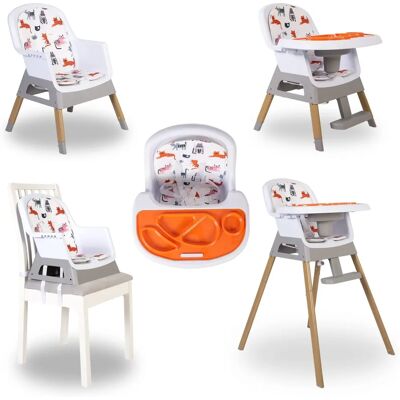 Red Kite Feed Me Snak 4 in 1 Highchair - White Red Kite Feed Me Snak 4 in 1 Highchair - White