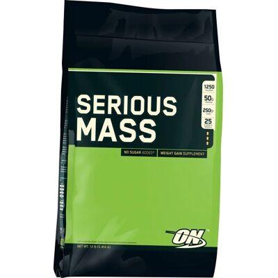 Optimum Nutrition Serious Mass - Banaan - 5450g - Gewichtstoename supplement Optimum Nutrition Serious Mass - Banaan - 5450g - Gewichtstoename supplement