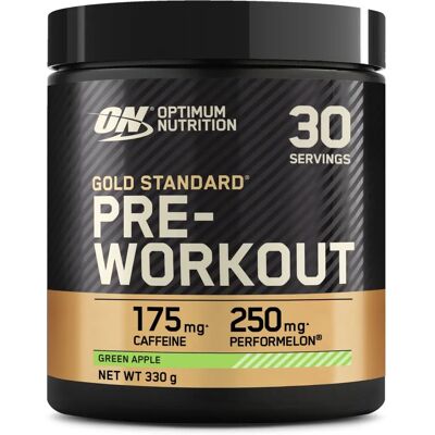 Optimum Nutrition Gold Standard Pre-workout - Green Apple - 30 Servings Optimum Nutrition Gold Standard Pre-workout - Green Apple - 30 Servings