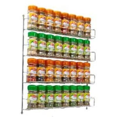 NEO 4 Tier Spice Rack - Chrome - Kitchen Storage NEO 4 Tier Spice Rack - Chrome - Kitchen Storage