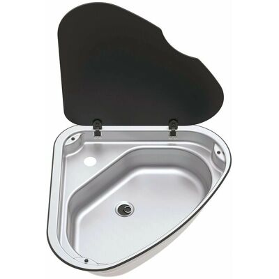 Coperchio lavello Thetford Basic Line 33 - Sinistra - Acciaio inossidabile ergonomico Coperchio lavello Thetford Basic Line 33 - Sinistra - Acciaio inossidabile ergonomico