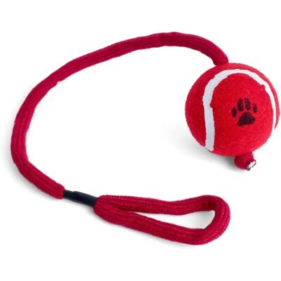 Petface honden tennisbal aan een touw Kleine - Hondenspeelgoed Petface honden tennisbal aan een touw Kleine - Hondenspeelgoed