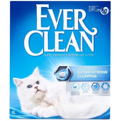 Ever Clean Katzensand - Hohe Verklumpung, Duftfrei, 6L Ever Clean Katzensand - Hohe Verklumpung, Duftfrei, 6L