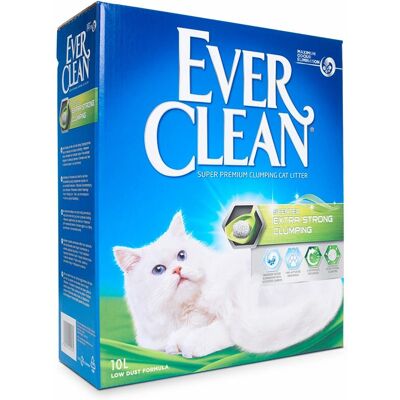 Ever Clean Ekstra Sterk Klumpende Kattegrus - Duftende - 10kg Ever Clean Ekstra Sterk Klumpende Kattegrus - Duftende - 10kg