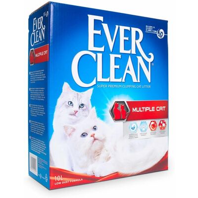 Ever Clean Flere Katter Klumpende Kattematte - Økonomipakke: 2 x 10l Ever Clean Flere Katter Klumpende Kattematte - Økonomipakke: 2 x 10l