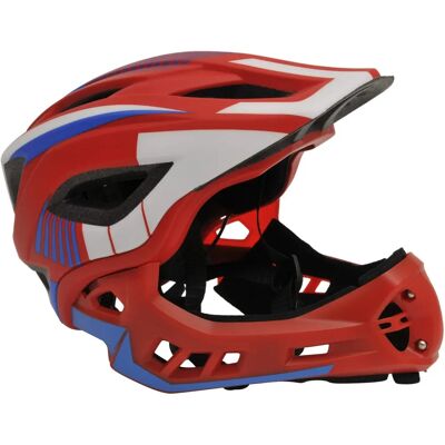 Casque Ikon Intégral pour enfants - 48-52cm - Rouge/Bleu - Sécurité vélo - Publicité Casque Ikon Intégral pour enfants - 48-52cm - Rouge/Bleu - Sécurité vélo - Publicité