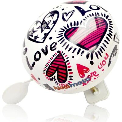 KIDDIMOTO Clocher de vélo en acier - Blanc - 5,8cm - Clocher de vélo - Publicité KIDDIMOTO Clocher de vélo en acier - Blanc - 5,8cm - Clocher de vélo - Publicité