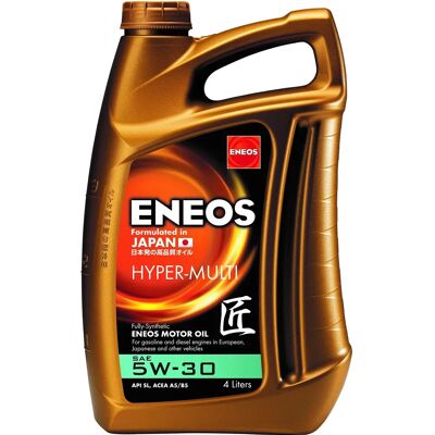 Λάδι κινητήρα Eneos Hyper-Multi 5W-30 - Για Renault, Ford, Toyota Λάδι κινητήρα Eneos Hyper-Multi 5W-30 - Για Renault, Ford, Toyota