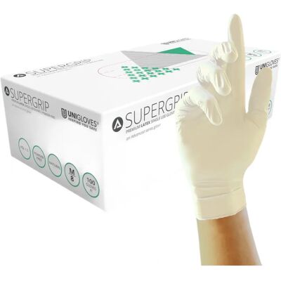 Unigloves - SUG-GM0025-BEI-XL - Latex - Eksamenshansker Unigloves - SUG-GM0025-BEI-XL - Latex - Eksamenshansker