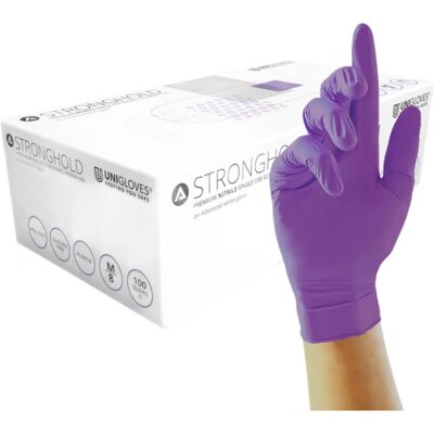 Unigloves - Stronghold AQL 0.65 - Lilla - Nitrilhandsker Unigloves - Stronghold AQL 0.65 - Lilla - Nitrilhandsker