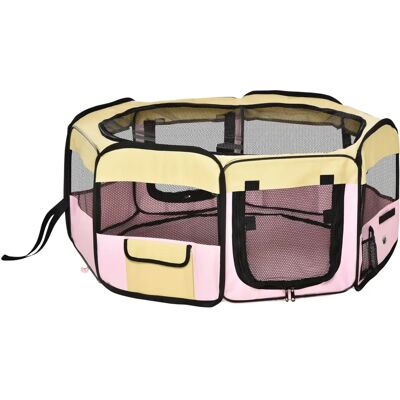 PawHut Pink Small Pet Playpen - Pet Playpen PawHut Pink Small Pet Playpen - Pet Playpen