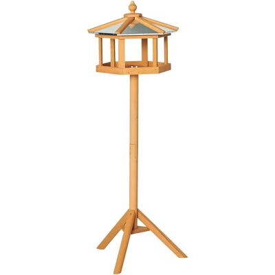 PawHut Wooden Bird Feeder Stand - Garden Bird Station PawHut Wooden Bird Feeder Stand - Garden Bird Station